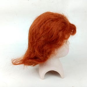 Ancienne Perruque En Cheveux Naturels Et Bonnet Pour Poupée Jumeau Années 1930 - Pièce De Collection