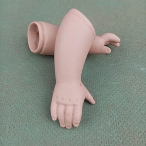 Reproducción de brazos de muñecas, par de antebrazos de muñecas, porcelana bisqué, muñeca de porcelana vintage, fabricación de muñecas, 3.4&quot;