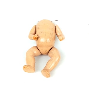 Antique baby doll body, composition, 5.2&quot;, Doll repair, Doll maker, Vintage, 1930/40s, German Doll Body for Antique and Vintage Dolls