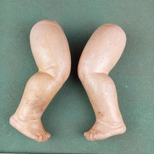 Antique composition doll legs, baby body legs for a composition doll, body repair, 7&quot;,  doll parts 1910 Germany