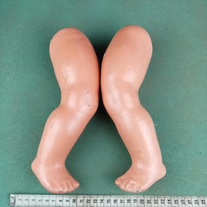 Antique Composition Doll Legs: 1910s German Baby Doll Repair, 9&quot;
