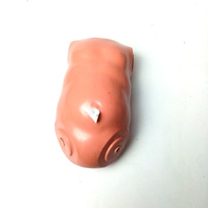 Vintage Doll body replacement, Celluloid doll torso, turtle mark for doll size circa 49 cm - 19.2&quot;, Made in Germany, Doll repair parts