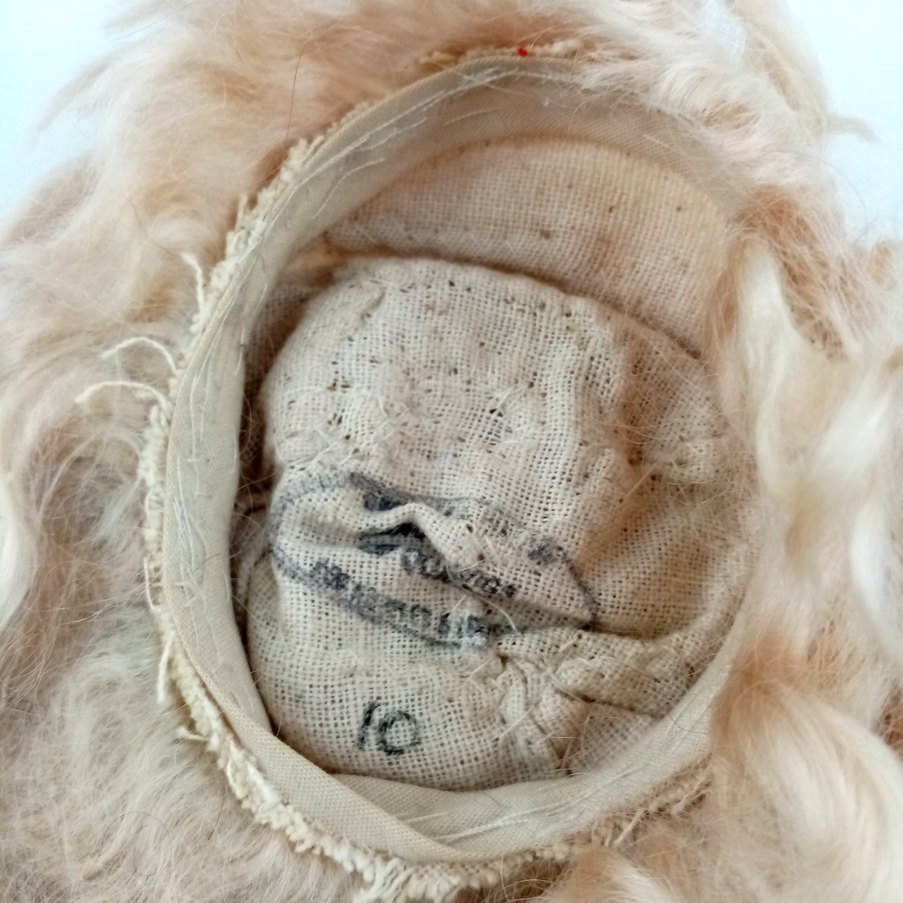 PERRUQUE blonde en mohair pour poupée ancienne, vintage ou moderne - 22