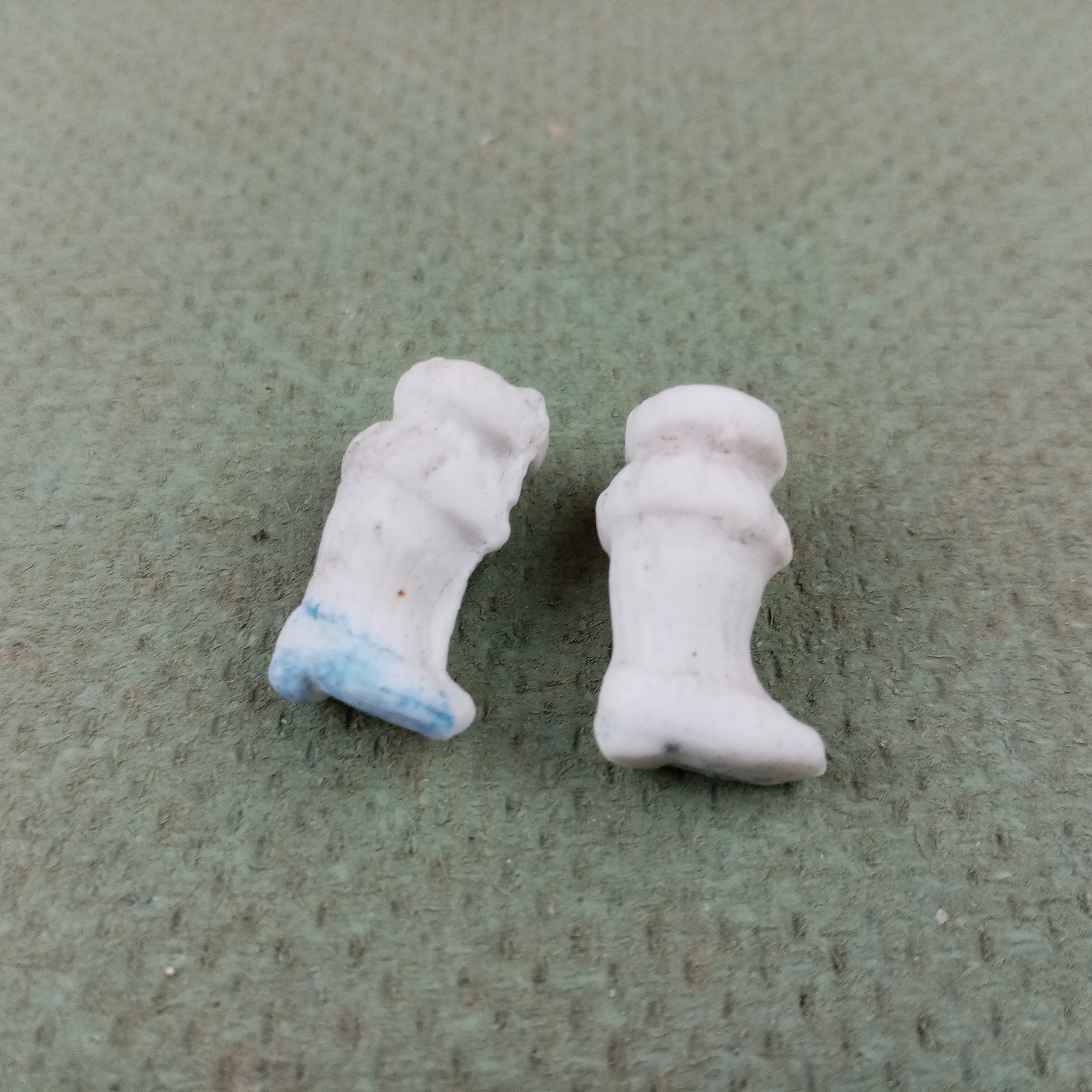 Antique Dolls Legs China Doll Legs With Ruffles, 0.76