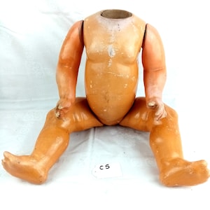 Vintage Doll body, composition doll body, 15.75&quot; / 40 cm, Toddler type, baby doll body, circa 1930s, Germany, Doll repair and replacement