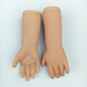 Reproducción de brazos de muñecas, par de antebrazos de muñecas, porcelana bisqué, muñeca de porcelana vintage, fabricación de muñecas, 3.8&quot;