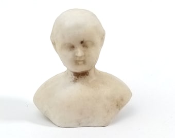 Antique Dolls head, Victorian Male Doll, shoulder plate dolls head, antique porcelain Doll Boy , 1.3" - 33 mm, Thuringia  Germany