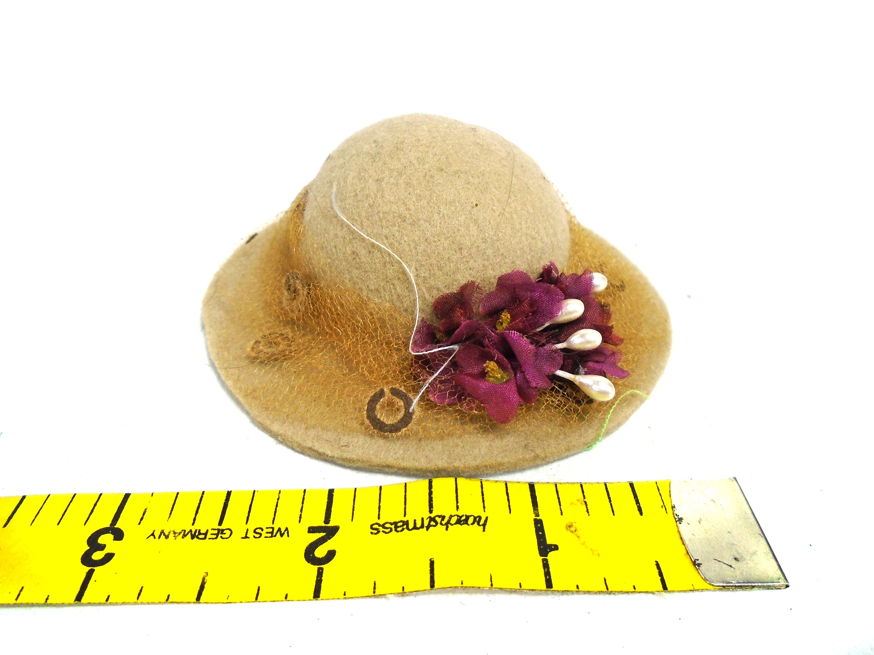 Vintage Lady Doll Hat Felt Doll Hat Decorative Sun Doll Hat Etsy