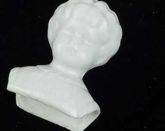 Antique China Doll Head: "Dorothy" Glazed Shoulder Plate, 1880s Germany