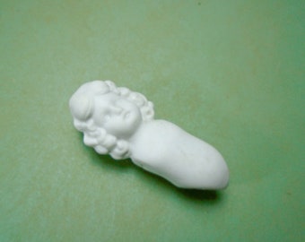 Antique Bisque Dollhouse Doll Torso, Hertwig & Co., 2.76"