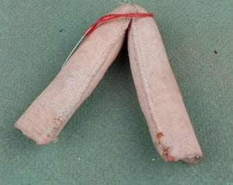 Antika dockkroppsarmar, docktyg/läderkroppsöverarmar för TLC och docktillverkare, dockreparationsdel, ersättningsdockdel, 3,1"