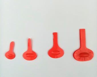 Vintage celluloid doll tongues, doll making, celluloid doll repair, vintage and antique doll repair parts, Germany, choose size from menu