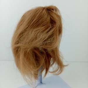 Art Doll Wig, rotblond / erdbeerblond, 28cm bis 30cm, Langhaarpuppenperücke, Vintage Wanke, Schweiz