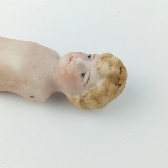 Poupée Ancienne Frozen Hertwig - Porcelaine, Années 1920/30, 11 Cm