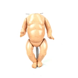 Baby doll body, antique, 7&quot;, composition body, vintage and antique doll repair, 1930/40s Germany, Doll body replacement