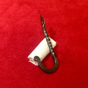 Hand Forged Twisted J Hook
