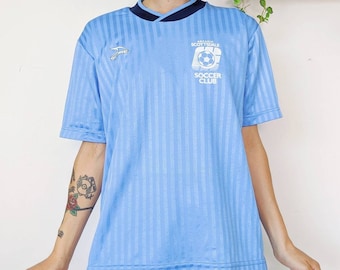 Maillot De Football Vintage Santos 1980 - Match Worn ? - Chemise Brésilienne Rare - Collector
