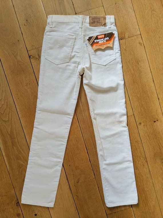 RARE Levi's student pants in off-white corduroy |… - image 5