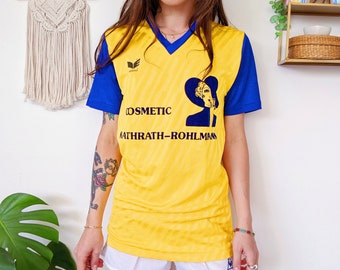 Maillot De Foot Vintage FC Zeitz - Erima - Taille M - Orange - Home