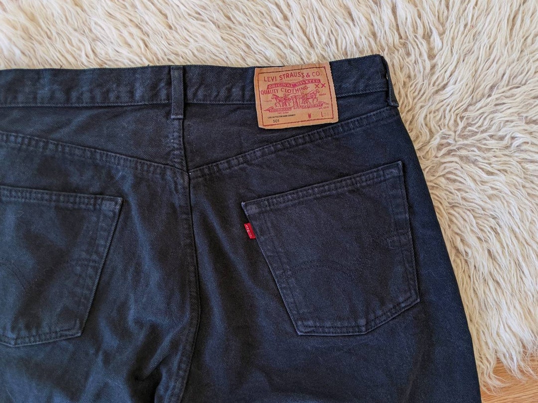パンツ vintage Levi's 501 black denim LEVI'S 501 BLACK Y2K DENIM PANTS JEANS SIZE 36 32 SKATE