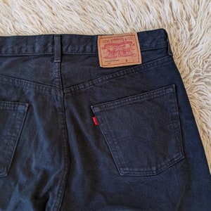 Levis 501 Jeans Black W36 | Vintage 90s - Etsy