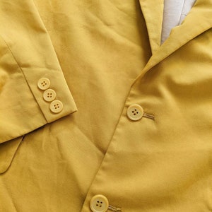 Blazer jaune oversize vintage des années 90 image 8
