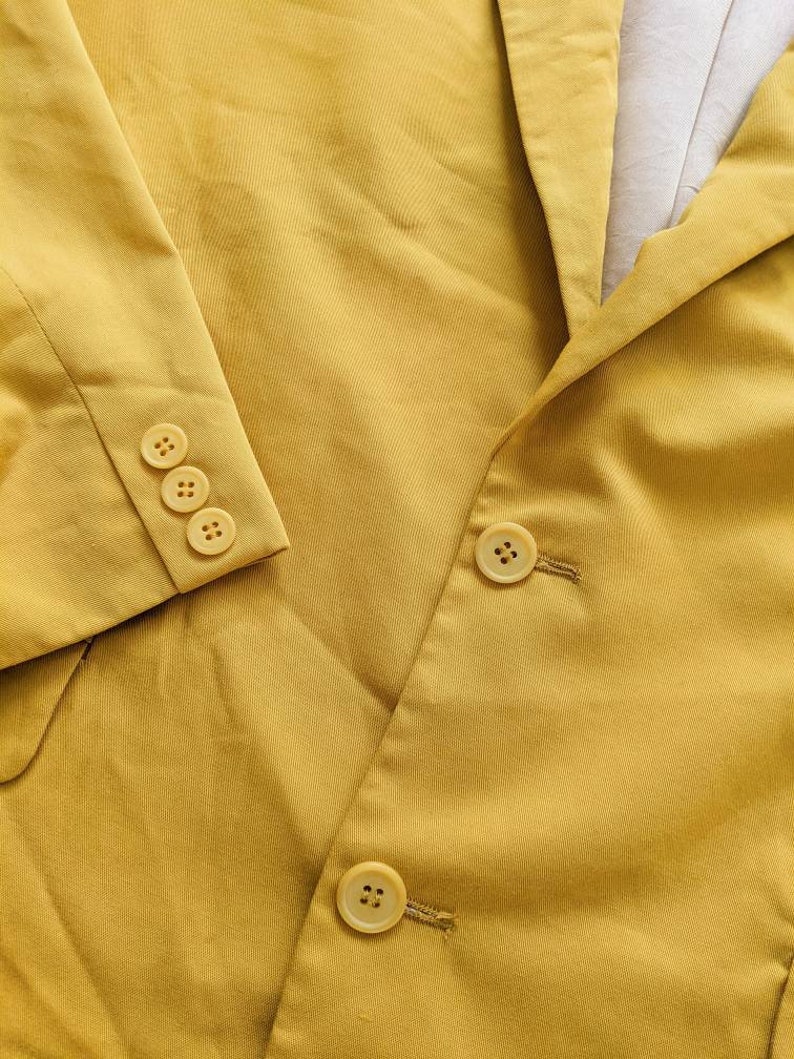 Blazer jaune oversize vintage des années 90 image 8