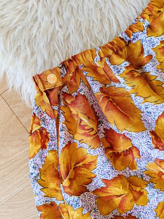 Jupe Femme Été Fleurie à Imprimé Floral Rétro Élégante Taille Haute
