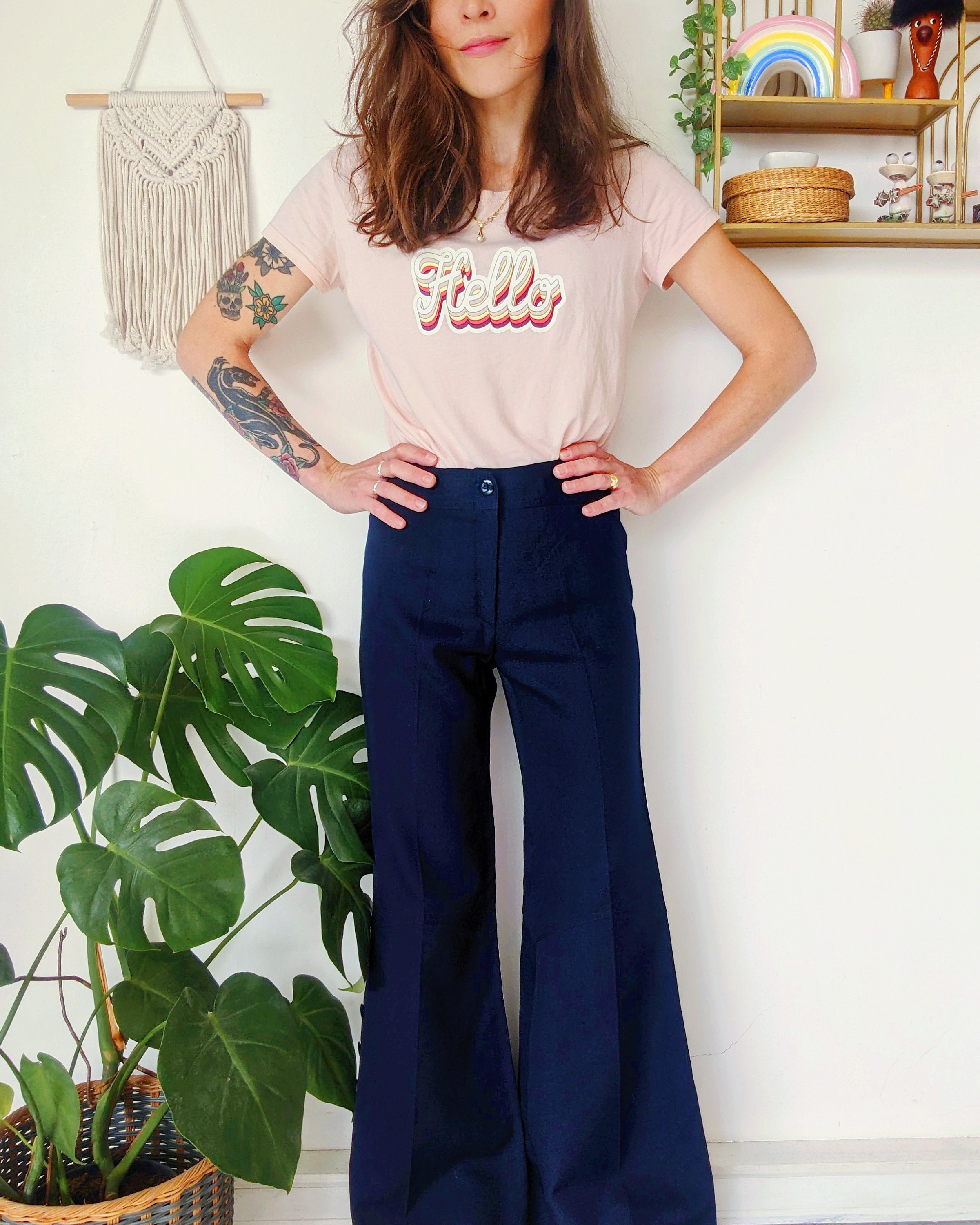 パンツ 1970s Wool flare trousers/Made in France il_fullxfull.5934275527_p9vq.jpg