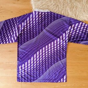 Vintage 1980 purple and white sports jersey, unisex short sleeve t-shirt image 8