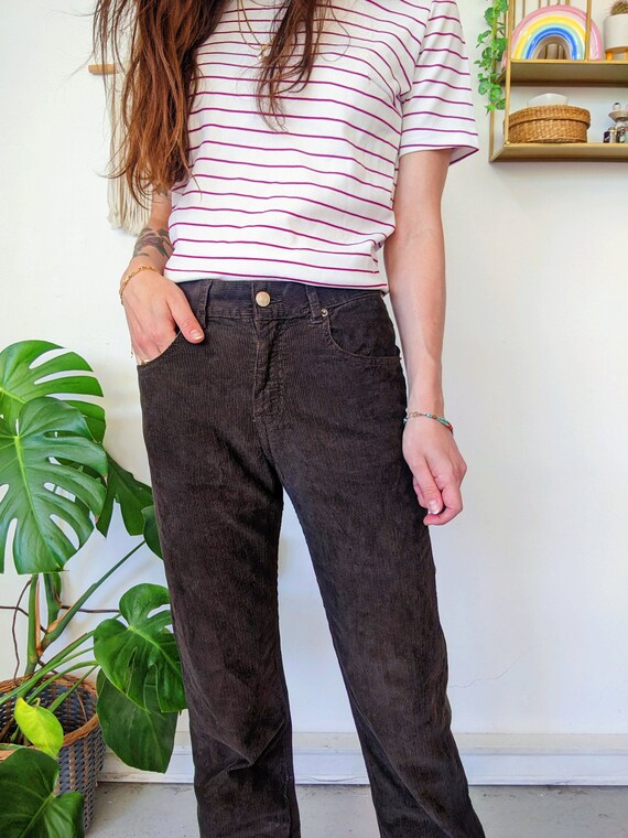 Pantalon en velours côtelé marron, jeans en velou… - image 5