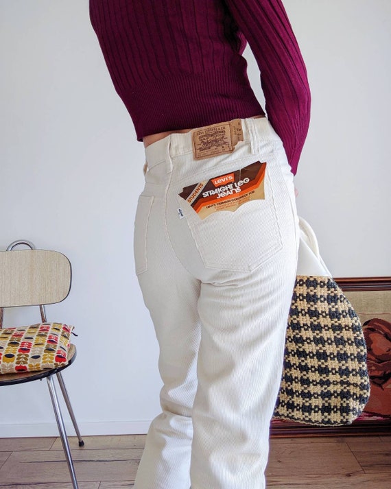 RARE Levi's student pants in off-white corduroy |… - image 1