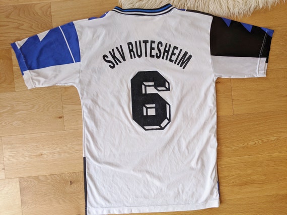 Chemise Umbro Vintage Années 1990 – Maillot Foot Bleu – Taille L Adulte – Occasion