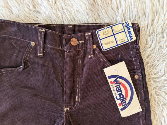 RARE Wrangler Trousers in Brown Corduroy Velvet Velvet Jeans - Etsy