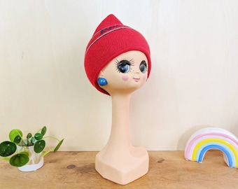 Vintage 1980 | red wool cap Rodeo for children