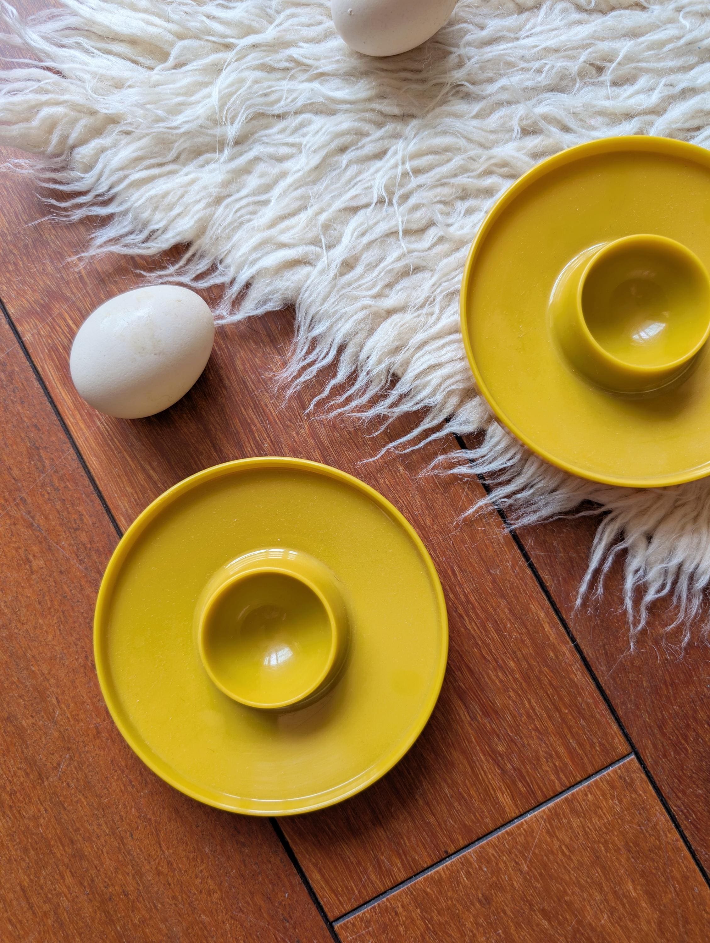 Set de 5 assiettes à dessert jaunes