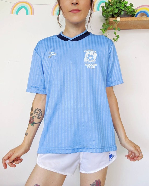 Vintage 1980 maillot de football am ricain bleu ray unisexe