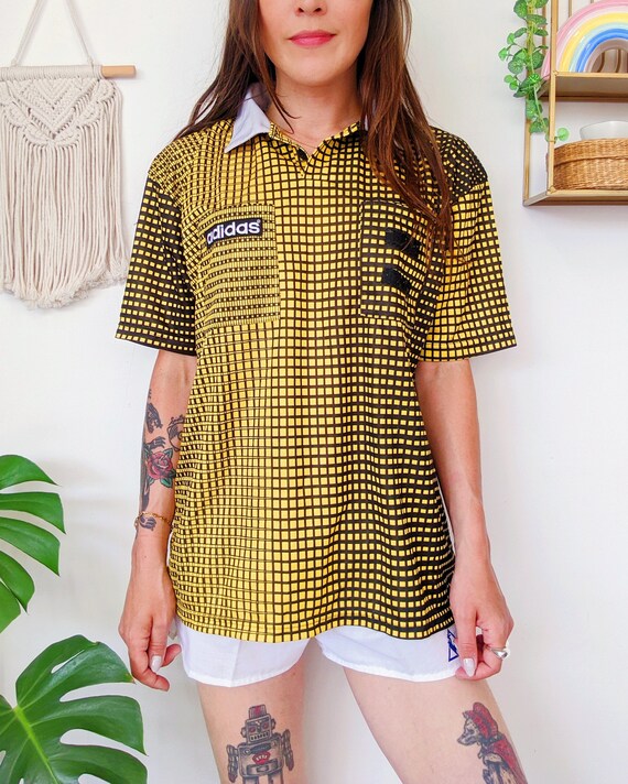 Vintage 1990 | ADIDAS World Cup 1994 Referee Jersey Black and