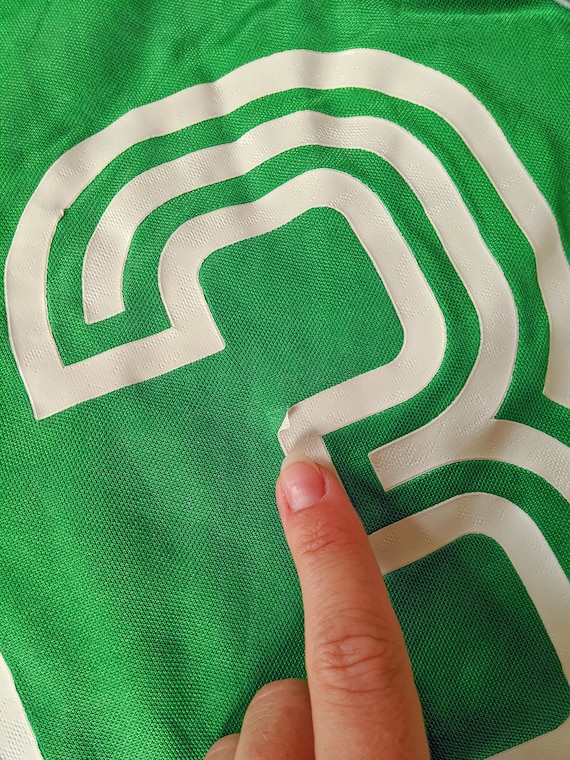 Vintage 1980 | Green and White ADIDAS Football Jersey, Short