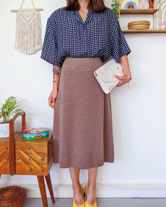 スカート 70s Crochet Knit Wool Skirt 70s Crochet Knit Wool Skirt