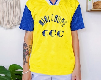 Maillot Tilt GUYOMARC'H Football Bretagne 80'S Porté #10 Coton Vintage - M Maillot Tilt GUYOMARC'H Football Bretagne 80'S Porté #10 Coton Vintage - M