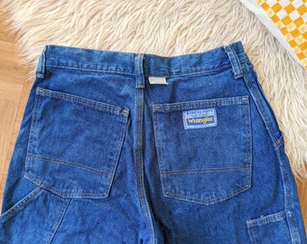 RARE deadstock Wrangler jeans denim bleu, pantalon de travail en jean | vintage des années 80