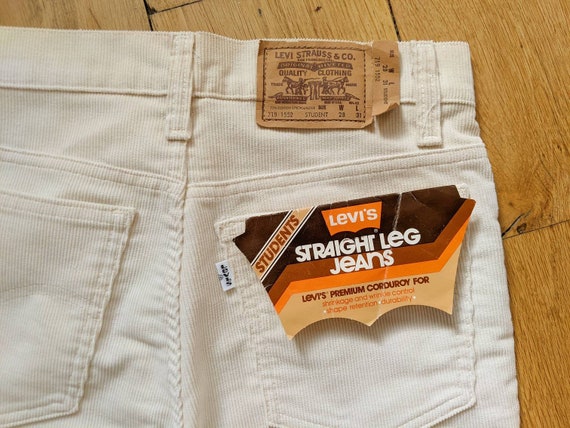 RARE Levi's student pants in off-white corduroy |… - image 6