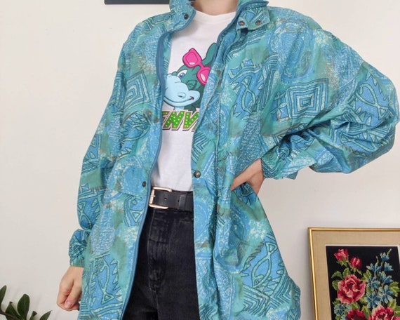 VINTAGE 80s-90s // Memphis abstract patterned Memp