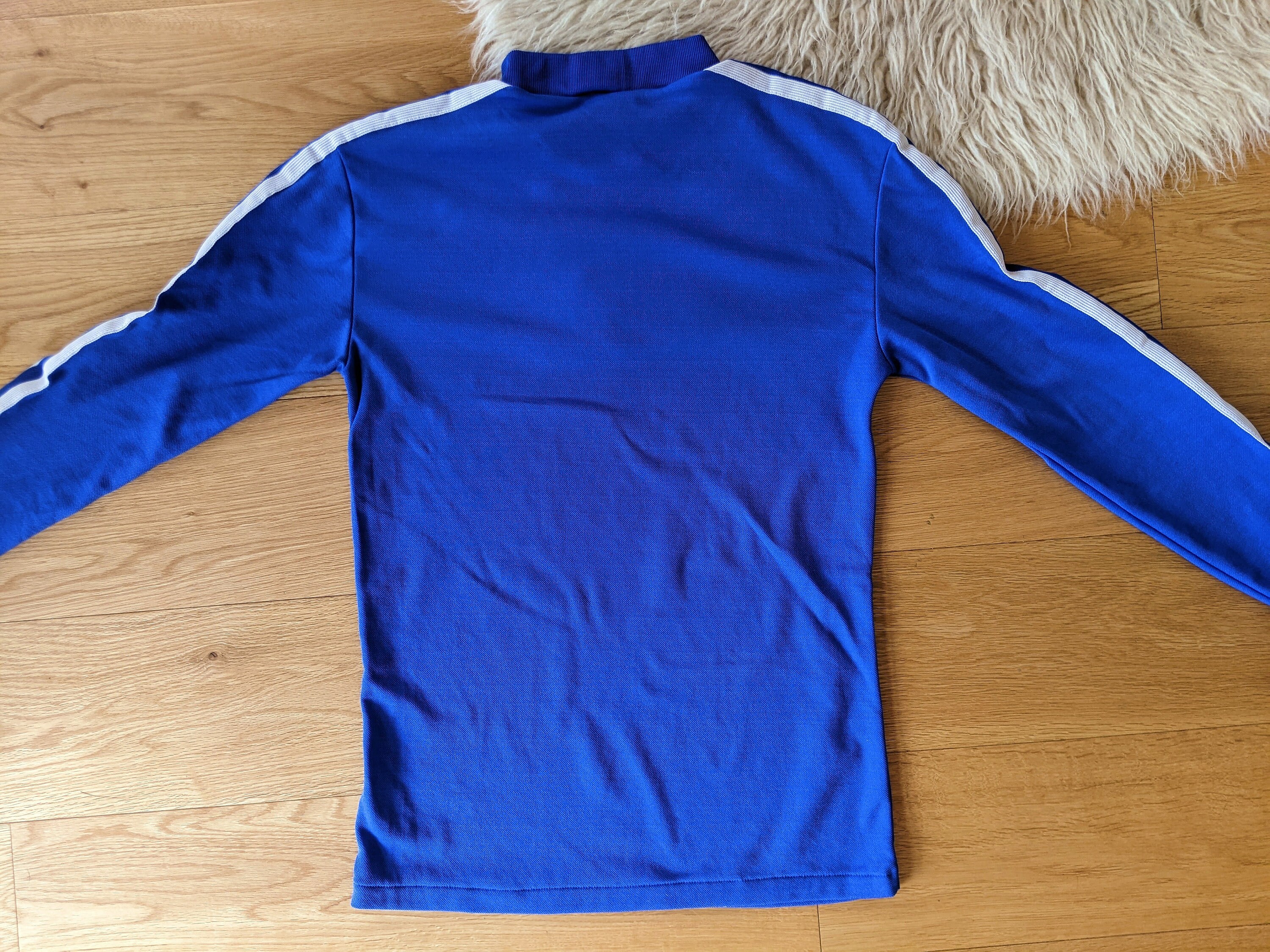 Maillot Vintage Erima Manches Longues Bleu Marine - Taille L - Football Rétro En Très Bon état