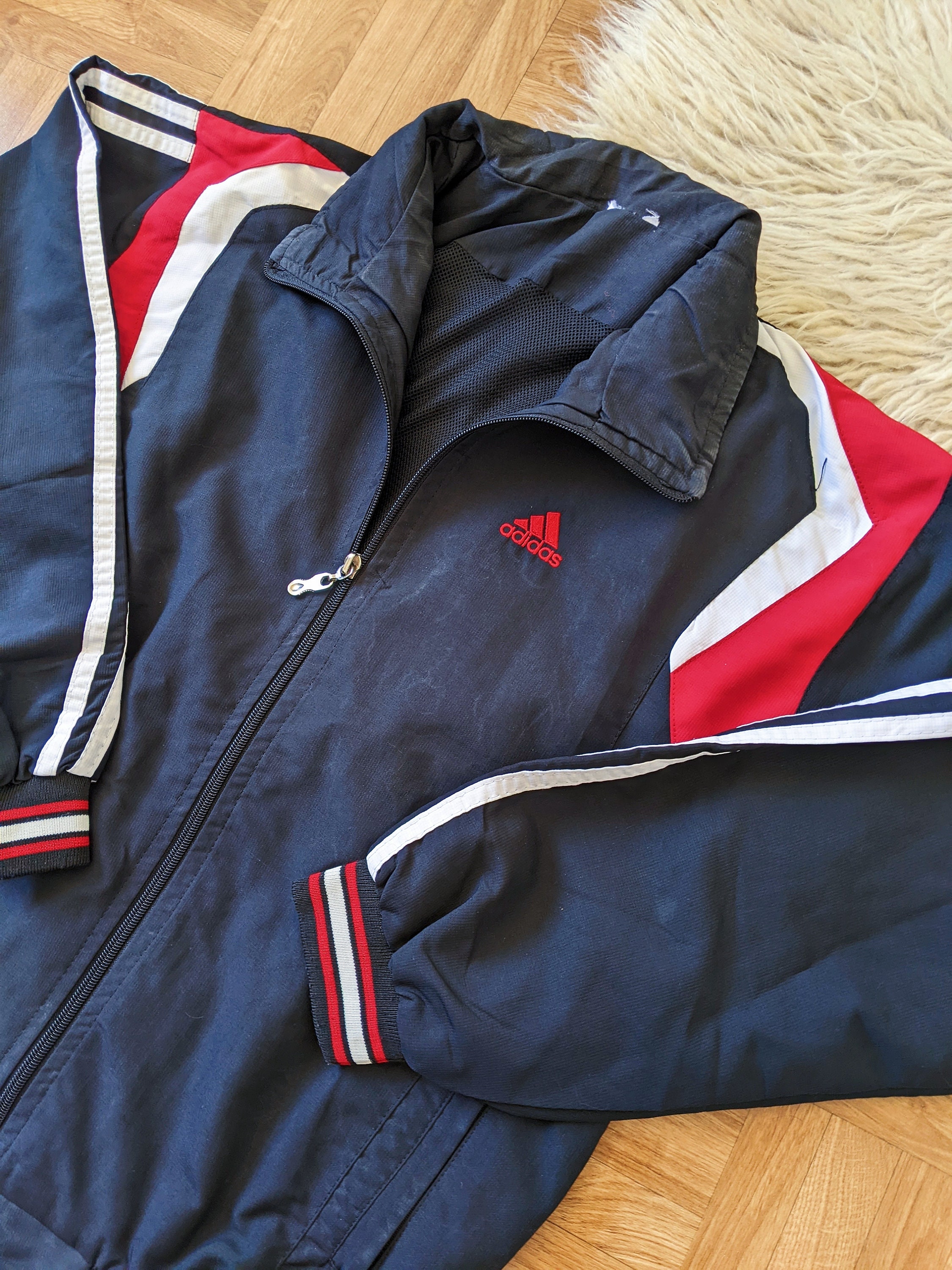 ジャケット・アウター adidas vintage ''High Neck Track Jaket' ADIDAS JACKET Vintage Retro TRACKSUIT TOP Oldschool Ventex