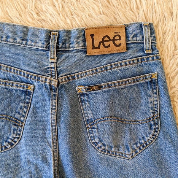 Jeans Lee Kansas bleu coupe montante droite mom W34 | vintage des années 90