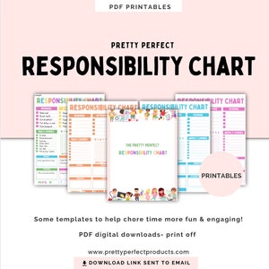 Responsibility Chart (Digital), Rewards Chart, Kids Rewards Chart, Kids Responsibility Chart
