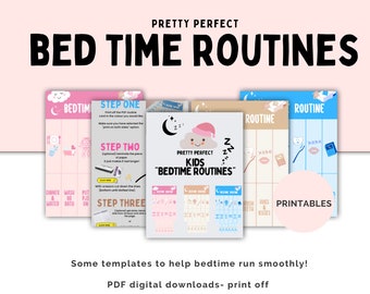Kids Bedtime Routine Chart (Digital Download)