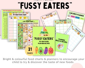 Fussy Eaters Food Guide, Charts & Planner (Digital)